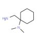 N-[1-(aminomethyl)cyclohexyl]-N,N-dimethylamine (CAS 41806-09-1) - chemical structure image