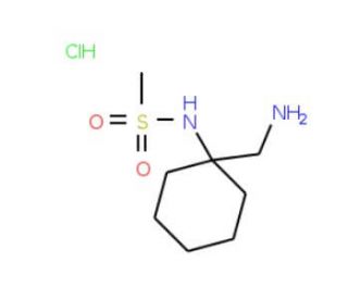 N-[1-(aminomethyl)cyclohexyl]methanesulfonamide hydrochloride (CAS 939758-18-6) - chemical structure image