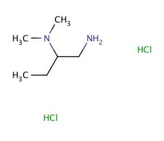 N-[1-(aminomethyl)propyl]-N,N-dimethylamine dihydrochloride - chemical structure image