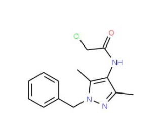 N-(1-Benzyl-3,5-dimethyl-1H-pyrazol-4-yl)-2-chloro-acetamide - chemical structure image