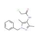 N-(1-Benzyl-3,5-dimethyl-1H-pyrazol-4-yl)-2-chloro-acetamide - chemical structure image