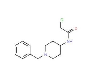 N-(1-benzylpiperidin-4-yl)-2-chloroacetamide - chemical structure image