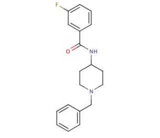 N-(1-benzylpiperidin-4-yl)-3-fluorobenzamide - chemical structure image