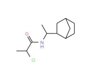 N-(1-bicyclo[2.2.1]hept-2-ylethyl)-2-chloropropanamide - chemical structure image