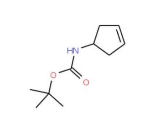 N-1-Boc-amino-3-cyclopentene (CAS 193751-54-1) - chemical structure image