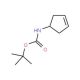 N-1-Boc-amino-3-cyclopentene (CAS 193751-54-1) - chemical structure image
