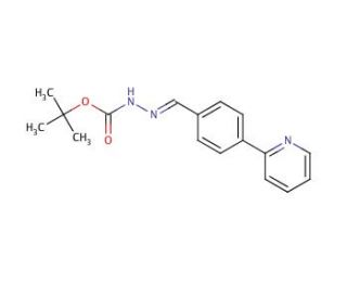 N-1-Boc-N-2-[4-(2-pyridinyl)benzylidene]hydrazone (CAS 198904-84-6) - chemical structure image