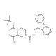 N-1-Boc-N-4-Fmoc-2-piperazine carboxylic acid (CAS 218278-58-1) - chemical structure image