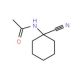 N-(1-cyanocyclohexyl)acetamide (CAS 4550-68-9) - chemical structure image