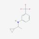N-(1-cyclopropylethyl)-N-[3-(trifluoromethyl)phenyl]amine - chemical structure image