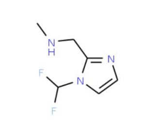 N-{[1-(difluoromethyl)-1H-imidazol-2-yl]methyl}-N-methylamine - chemical structure image