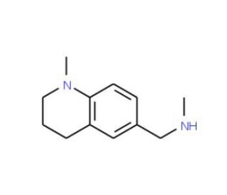 N,1-Dimethyl-1,2,3,4-tetrahydroquinoline-6-methylamine (CAS 916792-22-8) - chemical structure image