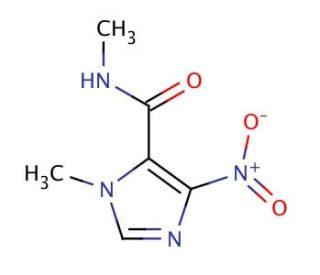N,1-Dimethyl-4-nitro-5-imidazolecarboxamide (CAS 858513-51-6) - chemical structure image