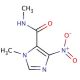 N,1-Dimethyl-4-nitro-5-imidazolecarboxamide (CAS 858513-51-6) - chemical structure image