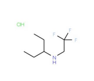 N-(1-ethylpropyl)-N-(2,2,2-trifluoroethyl)amine hydrochloride - chemical structure image