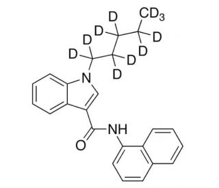 N-1-Naphthalenyl-1-pentyl-1H-indole-3-carboxamide-d11 (CAS 1338925-11-3) - chemical structure image