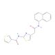 N-1-Naphthalenyl-2-[(3-thienylcarbonyl)amino]-4-thiazoleacetamide (CAS 1209852-34-5) - chemical structure image
