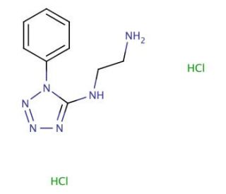N-(1-phenyl-1H-tetrazol-5-yl)ethane-1,2-diamine dihydrochloride - chemical structure image