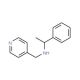 N-(1-phenylethyl)-N-(pyridin-4-ylmethyl)amine - chemical structure image