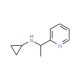 N-[1-(pyridin-2-yl)ethyl]cyclopropanamine - chemical structure image