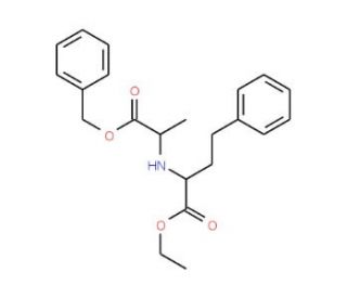 (&minus;)-N-(1-R-Ethoxycarbonxyl-3-phenylpropyl)-D-alanine, Benzyl Ester (CAS 93836-47-6) - chemical structure image