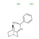 (−)-N-(1(R)-Phenylethyl)-1-azabicyclo[2.2.2]octan-3(S)-amine dihydrochloride (CAS 128311-06-8) - chemical structure image