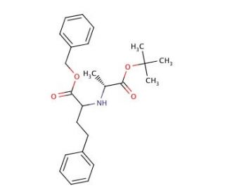 N-[1-(S)-Benzyloxycarbonyl-3-phenylpropyl]-D-alanine tert-Butyl Ester - chemical structure image