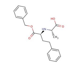 N-[1-(S)-Benzyloxycarbonyl-3-phenylpropyl]-L-alanine (CAS 89371-42-6) - chemical structure image