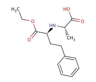 (&plus;)-N-[1-(S)-Ethoxycarbonxyl-3-phenylpropyl]-L-alanine (CAS 82717-96-2) - chemical structure image