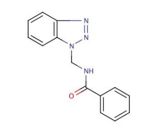N-(1H-Benzotriazol-1-ylmethyl)benzamide (CAS 111184-75-9) - chemical structure image