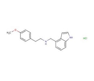 N-(1H-Indol-4-ylmethyl)-N-[2-(4-methoxyphenyl)-ethyl]amine ethanedioic acid HCl - chemical structure image
