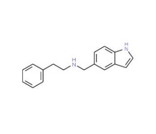 N-(1H-indol-5-ylmethyl)-2-phenylethanamine - chemical structure image