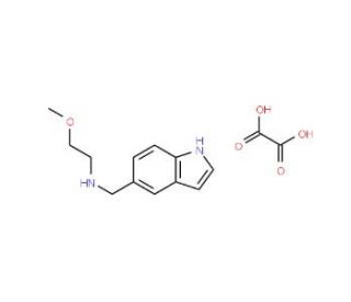 N-(1H-Indol-5-ylmethyl)-N-(2-methoxyethyl)amineoxalate - chemical structure image