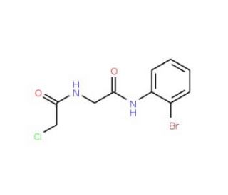 N-{2-[(2-bromophenyl)amino]-2-oxoethyl}-2-chloroacetamide - chemical structure image