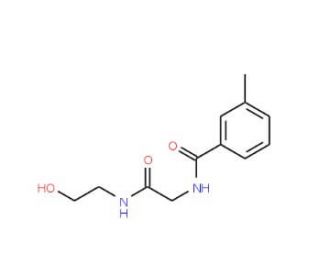 N-{2-[(2-Hydroxyethyl)amino]-2-oxoethyl}-3-methylbenzenecarboxamide - chemical structure image