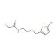 N-(2-{[(5-bromothien-2-yl)methyl]thio}ethyl)-2-chloroacetamide - chemical structure image