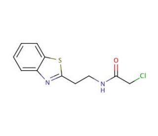 N-[2-(1,3-benzothiazol-2-yl)ethyl]-2-chloroacetamide - chemical structure image