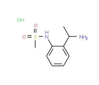 N-[2-(1-aminoethyl)phenyl]methanesulfonamide hydrochloride - chemical structure image