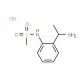 N-[2-(1-aminoethyl)phenyl]methanesulfonamide hydrochloride - chemical structure image