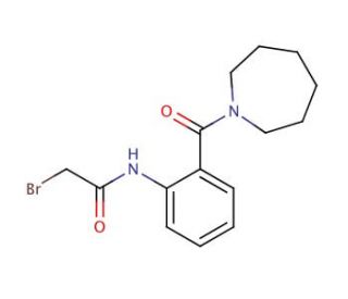 N-[2-(1-Azepanylcarbonyl)phenyl]-2-bromoacetamide - chemical structure image