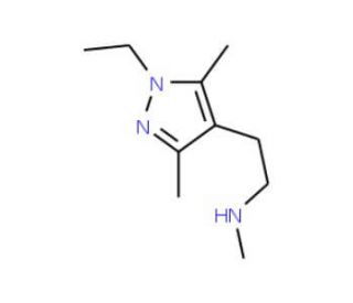 N-[2-(1-Ethyl-3,5-dimethyl-1H-pyrazol-4-yl)ethyl]-N-methylamine (CAS 956823-99-7) - chemical structure image