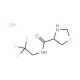 N-(2,2,2-trifluoroethyl)-1,3-thiazolidine-4-carboxamide hydrochloride - chemical structure image