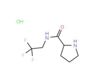 N-(2,2,2-trifluoroethyl)pyrrolidine-2-carboxamide hydrochloride - chemical structure image