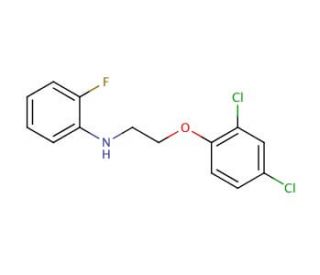 N-[2-(2,4-Dichlorophenoxy)ethyl]-2-fluoroaniline - chemical structure image