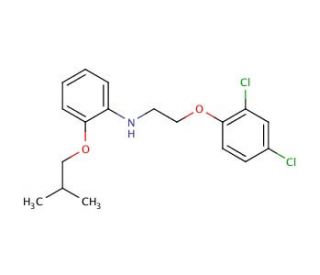 N-[2-(2,4-Dichlorophenoxy)ethyl]-2-isobutoxyaniline - chemical structure image