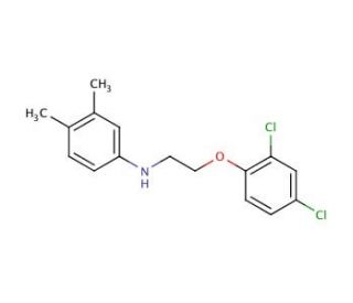N-[2-(2,4-Dichlorophenoxy)ethyl]-3,4-dimethylaniline - chemical structure image