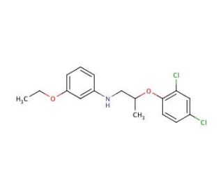 N-[2-(2,4-Dichlorophenoxy)propyl]-3-ethoxyaniline (CAS 1040685-09-3) - chemical structure image