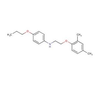 N-[2-(2,4-Dimethylphenoxy)ethyl]-4-propoxyaniline - chemical structure image