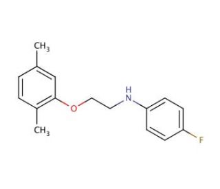 N-[2-(2,5-Dimethylphenoxy)ethyl]-4-fluoroaniline - chemical structure image