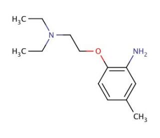 N-[2-(2-Amino-4-methylphenoxy)ethyl]-N,N-diethylamine - chemical structure image